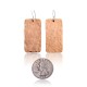Hammered Pure Copper Certified Authentic Navajo Native American Handmade Dangle Earrings 18245
