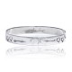 Heart Arrow Feather Sun .925 Sterling Silver Certified Authentic Hopi Handmade Native American Bangle Bracelet 22215