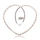 Cultured Pearl and Heishi .925 Sterling Silver Certified Authentic Navajo Native American Necklace 25316