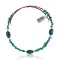 Natural Turquoise Certified Authentic Navajo Native American Adjustable 3 Stone Choker Wrap Necklace 25498