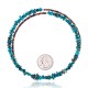 Genuine Stones Certified Authentic Navajo Native American Adjustable Choker Wrap Necklace Chain 255555