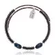 Natural Turquoise and Hematite Certified Authentic Navajo Native American Adjustable Choker Wrap Necklace and Chain 25560 Natural Turquoise and Hematite Certified Authentic Navajo Native American Adjustable Choker Wrap Necklace and Chain 25560