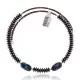 Natural Turquoise and Hematite Certified Authentic Navajo Native American Adjustable Choker Wrap Necklace and Chain 25560 Natural Turquoise and Hematite Certified Authentic Navajo Native American Adjustable Choker Wrap Necklace and Chain 25560