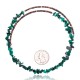 Malachite Certified Authentic Navajo Native American Adjustable Choker Wrap Necklace 25565