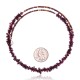 Garnet Certified Authentic Navajo Native American Adjustable Choker Wrap Necklace 25568