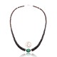 Graduated Heishi and Natural Turquoise .925 Sterling Silver Certified Authentic Navajo Native American Necklace 370856126416