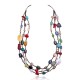 Natural Turquoise and Multicolor Stones .925 Sterling Silver Certified Authentic Navajo Native American 3 Strand Necklace 370979727327 Natural Turquoise and Multicolor Stones .925 Sterling Silver Certified Authentic Navajo Native American 3 Strand Necklace 370979727327