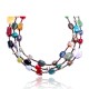 Natural Turquoise and Multicolor Stones .925 Sterling Silver Certified Authentic Navajo Native American 3 Strand Necklace 370979727327 Natural Turquoise and Multicolor Stones .925 Sterling Silver Certified Authentic Navajo Native American 3 Strand Necklace 370979727327