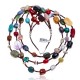 Natural Turquoise and Multicolor Stones .925 Sterling Silver Certified Authentic Navajo Native American 3 Strand Necklace 370979727327 Natural Turquoise and Multicolor Stones .925 Sterling Silver Certified Authentic Navajo Native American 3 Strand Necklace 370979727327