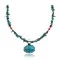 Natural Turquoise .925 Sterling Silver Certified Authentic Navajo Native American Handmade Necklace and Pendant 370989696233