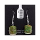 Gaspeite .925 Sterling Silver Certified Authentic Navajo Native American Dangle Earrings 371018688312