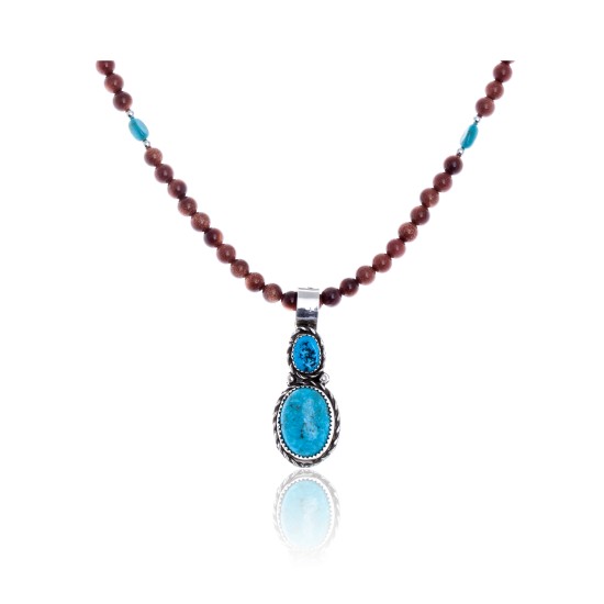 .925 Sterling Silver Certified Authentic Handmade Navajo Native American Natural Turquoise Gold Stone Necklace and Pendant 390616858880 .925 Sterling Silver Certified Authentic Handmade Navajo Native American Natural Turquoise Gold Stone Necklace and Pendant 390616858880