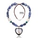 Natural Turquoise and Lapis .925 Sterling Silver Certified Authentic Navajo Native American Necklace 390801004859