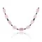 Pink Quartz Natural Turquoise Hematite .925 Sterling Silver Certified Authentic Navajo Native American Necklace 750192