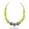Natural Gaspeite .925 Sterling Silver Certified Authentic Navajo Native American Necklace 750213-4