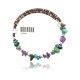 Certified Authentic Navajo Native American Natural Turquoise and Amethyst Adjustable Wrap Bracelet 12744 All Products NB12744 12744 (by LomaSiiva)
