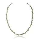 Gaspeite .925 Sterling Silver Certified Authentic Navajo Native American Chain Necklace 15295-2
