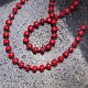 Natural Hematite and Coral .925 Sterling Silver Certified Authentic Navajo Native American Necklace 15533-100