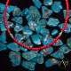 Delicate .925 Sterling Silver Certified Authentic Navajo Native American Natural Turquoise Coral Necklace 15975-250