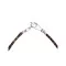 .925 Sterling Silver Certified Authentic Navajo Native American Natural Turquoise and Hematite Necklace  16072