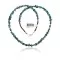 .925 Sterling Silver Certified Authentic Navajo Native American Natural Turquoise and Hematite Necklace  16072