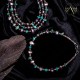 .925 Sterling Silver Clasp Certified Authentic Navajo Native American Natural Turquoise and Freshwater Pearl Link Bracelet 370958494635