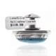 Natural Turquoise .925 Sterling Silver Certified Authentic Navajo Native American Handmade Concho Button 24560