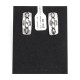 Feather Nickel Certified Authentic Navajo Native American Handmade Stud Earrings 27259-7