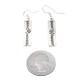 Lines .925 Sterling Silver Certified Authentic Handmade Navajo Native American Earrings 27259-5