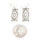 .925 Sterling Silver Certified Authentic Handmade Navajo Native American Earrings 18312