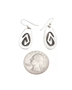 Drop Snake .925 Sterling Silver Certified Authentic Handmade Navajo Native American Earrings 18311-2 Drop Snake .925 Sterling Silver Certified Authentic Handmade Navajo Native American Earrings 18311-2