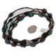 2 Strand Certified Authentic Navajo .925 Sterling Silver Natural Turquoise Native American Necklace 15585-39