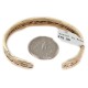 Handmade Certified Authentic Bear Paw Navajo Pure Brass and Copper Native American Bracelet 12987-2