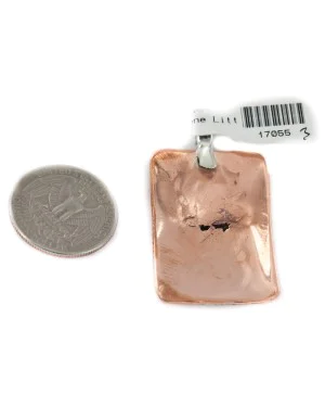 Bear Paw Navajo .925 Sterling Silver Handmade Certified Authentic Pure Copper Native American Pendant 17055-3 Bear Paw Navajo .925 Sterling Silver Handmade Certified Authentic Pure Copper Native American Pendant 17055-3