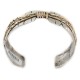 Certified Authentic Handmade Navajo Pure Nickel and Brass Native American Bracelet 12985