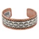 Navajo .925 Sterling Silver Handmade Certified Authentic Pure Copper Native American Bracelet 12986-2