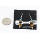Certified Authentic Navajo .925 Sterling Silver Hooks Natural Turquoise and Tigers Eye Native American Earrings 18068-2-2 Certified Authentic Navajo .925 Sterling Silver Hooks Natural Turquoise and Tigers Eye Native American Earrings 18068-2-2