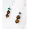 Certified Authentic Navajo .925 Sterling Silver Hooks Natural Turquoise and Tigers Eye Native American Earrings 18068-2-2 Certified Authentic Navajo .925 Sterling Silver Hooks Natural Turquoise and Tigers Eye Native American Earrings 18068-2-2