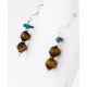 Certified Authentic Navajo .925 Sterling Silver Hooks Natural Turquoise and Tigers Eye Native American Earrings 18068-2-2 Certified Authentic Navajo .925 Sterling Silver Hooks Natural Turquoise and Tigers Eye Native American Earrings 18068-2-2