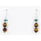 Certified Authentic Navajo .925 Sterling Silver Hooks Natural Turquoise and Tigers Eye Native American Earrings 18068-2-2 Certified Authentic Navajo .925 Sterling Silver Hooks Natural Turquoise and Tigers Eye Native American Earrings 18068-2-2