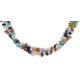 2 Strand Certified Authentic Navajo .925 Sterling Silver Natural Multicolor Stones Native American Necklace  15501-8