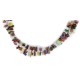 2 Strand Certified Authentic Navajo .925 Sterling Silver Natural Agate and Multicolor Stones Native American Necklace 15315-28