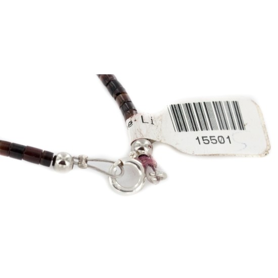 2 Strand Certified Authentic Navajo .925 Sterling Silver Natural Multicolor Stones Native American Necklace 15501-53 2 Strand Certified Authentic Navajo .925 Sterling Silver Natural Multicolor Stones Native American Necklace 15501-53