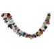 2 Strand Certified Authentic .925 Sterling Silver Navajo Natural Multicolor Stones Native American Necklace 15501-458