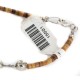 2 Strand .925 Sterling Silver Certified Authentic Navajo Natural Multicolor Stones Native American Necklace 15501-128