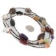 2 Strand .925 Sterling Silver Certified Authentic Navajo Natural Turquoise Carnelian Agate and Jasper Native American Necklace 750194-01 2 Strand .925 Sterling Silver Certified Authentic Navajo Natural Turquoise Carnelian Agate and Jasper Native American Necklace 750194-01