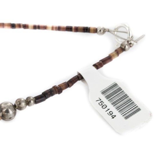 2 Strand .925 Sterling Silver Certified Authentic Navajo Natural Turquoise Carnelian Agate and Jasper Native American Necklace 750194-01 2 Strand .925 Sterling Silver Certified Authentic Navajo Natural Turquoise Carnelian Agate and Jasper Native American Necklace 750194-01