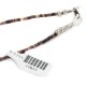 .925 Sterling Silver Certified Authentic Navajo Composite Gaspeite and Synthetic Amber Native American Necklace 17077