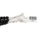 2 Strand Nickel Certified Authentic Navajo Dyed Quartz and Agate Natural Black Onyx Native American Necklace 17071