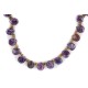 .925 Sterling Silver Certified Authentic Navajo Natural Charoite Heishi Native American Necklace 15211-8 .925 Sterling Silver Certified Authentic Navajo Natural Charoite Heishi Native American Necklace 15211-8